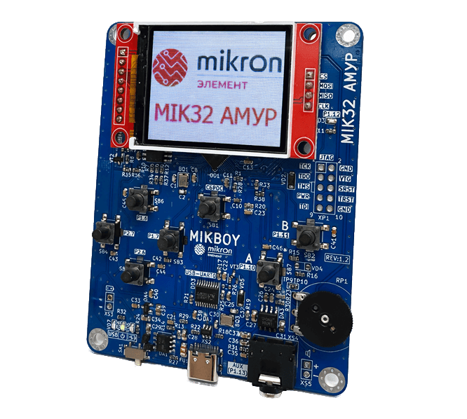 «Микрон» выпустила отладочный набор «Игровая консоль» на базе российского микроконтроллера MIK32 «Амур»