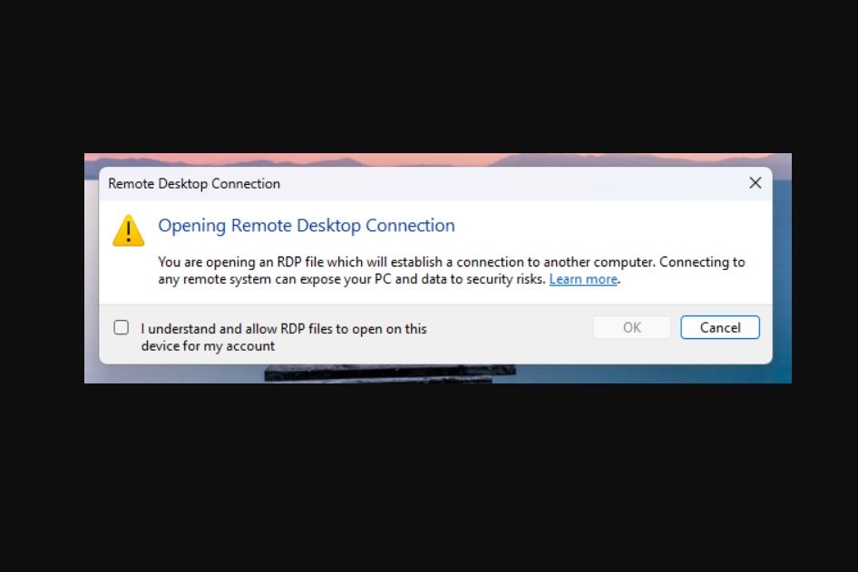 Представлены средства защиты Windows против фишинга с файлами подключения к удалённому рабочему столу