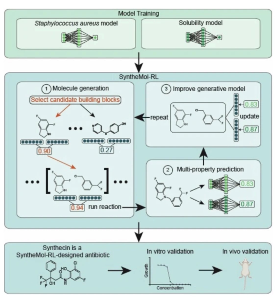 ИИ перебрал 46 млрд молекул и антибиотик-кандидат против устойчивого стафилококка