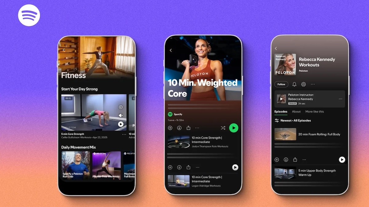 Премиум-подписчики Spotify получат доступ к видеотренировкам и тематическим плейлистам в рамках партнёрства с Peloton