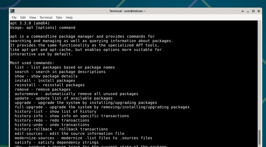 Вышел пакетный менеджер APT 3.3.0