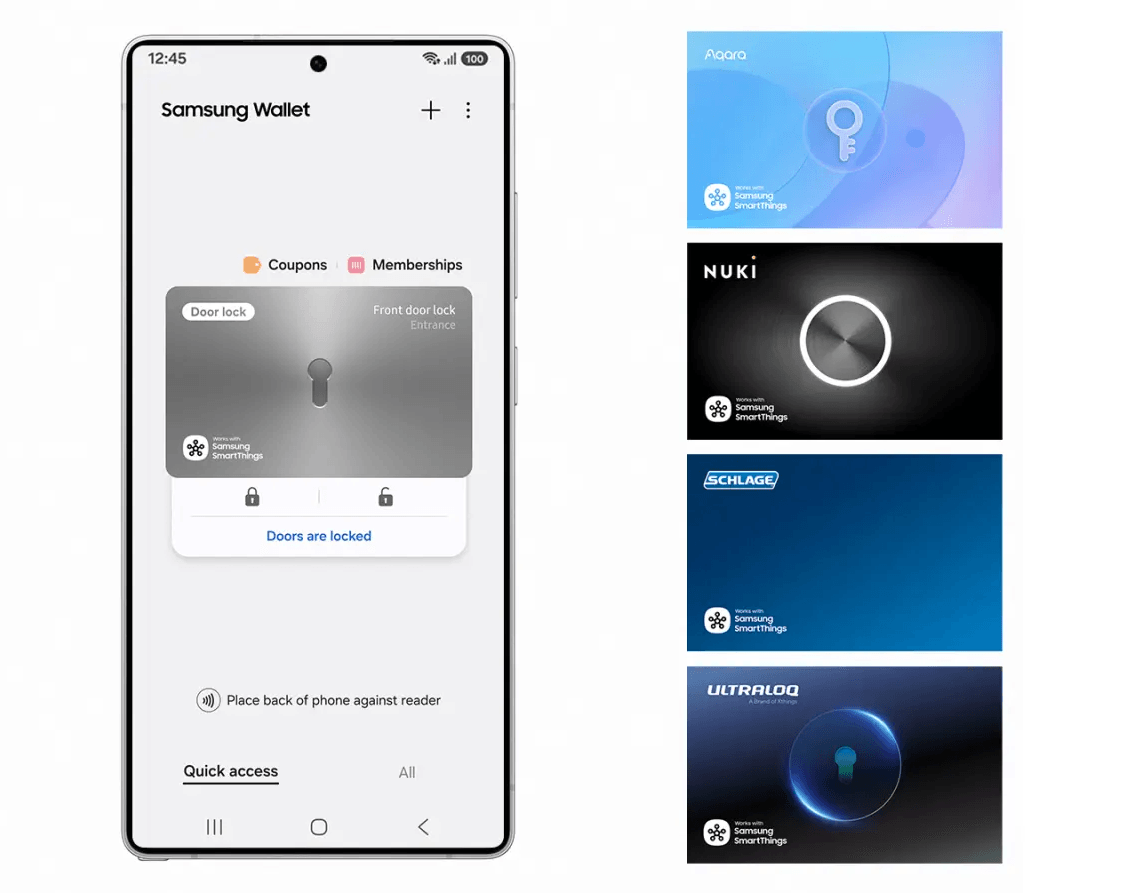 Samsung представила опцию «ЦВиртуальный ключ дома» в приложении Wallet на базе стандарта Aliro