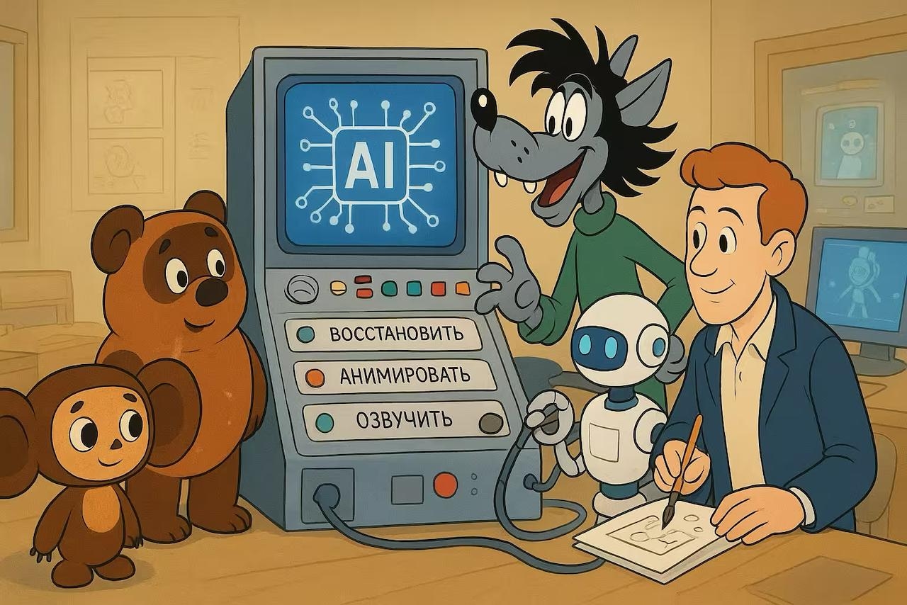 «Союзмультфильм» переведёт производство анимации на гибридный структура с ИИ