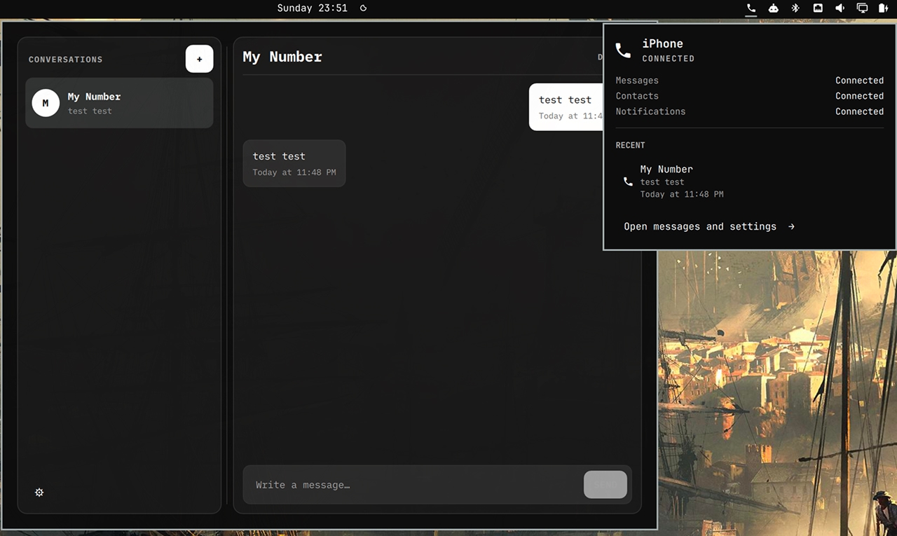 Разработчик опубликовал BlueFerry — публичный Bluetooth‑клиент для iMessage и SMS на Linux