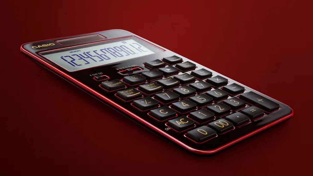 Casio выпустила калькулятор S100X с отделкой из сока лакового дерева