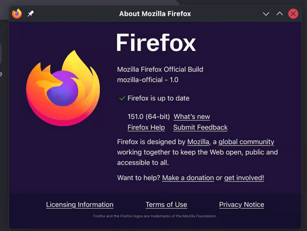 Выпуск Firefox 151.0