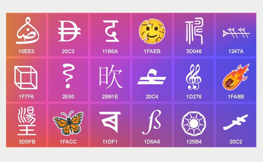Вышел стандарт Unicode 18