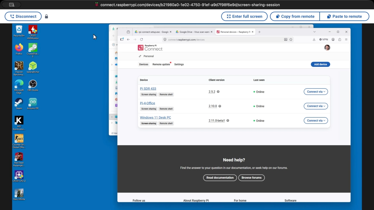 Raspberry Pi Connect получит поддержку удалённого управления Windows