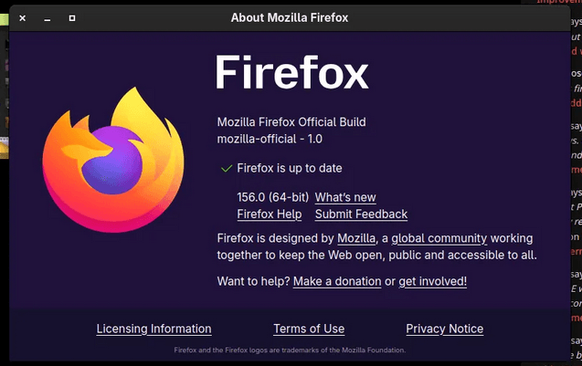 Выпуск Firefox 156.0