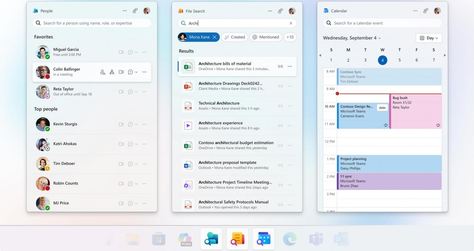 Microsoft прекратит поддержку приложений «Календарь», «Люди» и «Файлы»