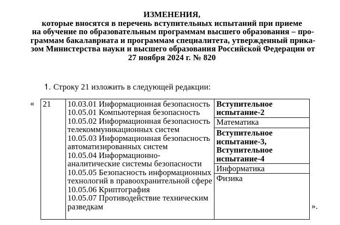 Минобрнауки РФ предложило изменения правил поступления в технические вузы