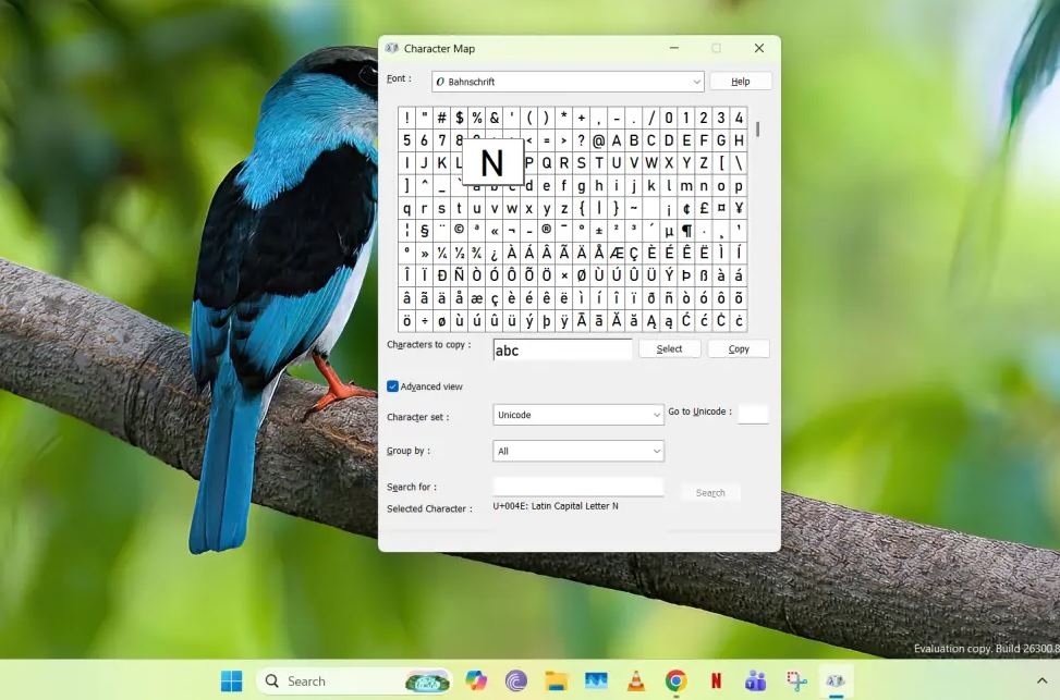 Средство charmap.exe Windows активно используется спустя 30 лет после выхода