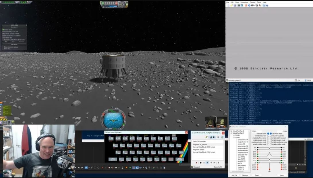 Энтузиаст в Kerbal Space Program совершил посадку на Луну с помощью ZX Spectrum
