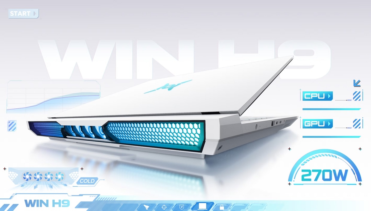 Honor представила линейку игровых ноутбуков Win H9 с шестью вентиляторами