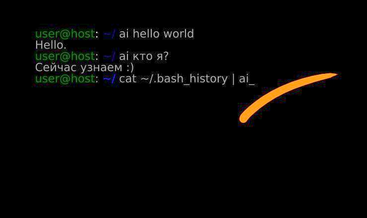 echo hello-world | ai