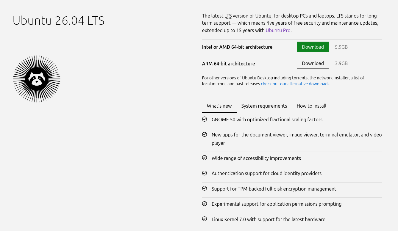 Canonical выпустила Ubuntu 26.04 LTS Resolute Raccoon