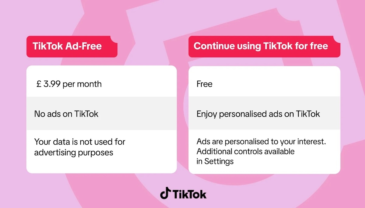 TikTok запускает в Великобритании подписку без рекламы