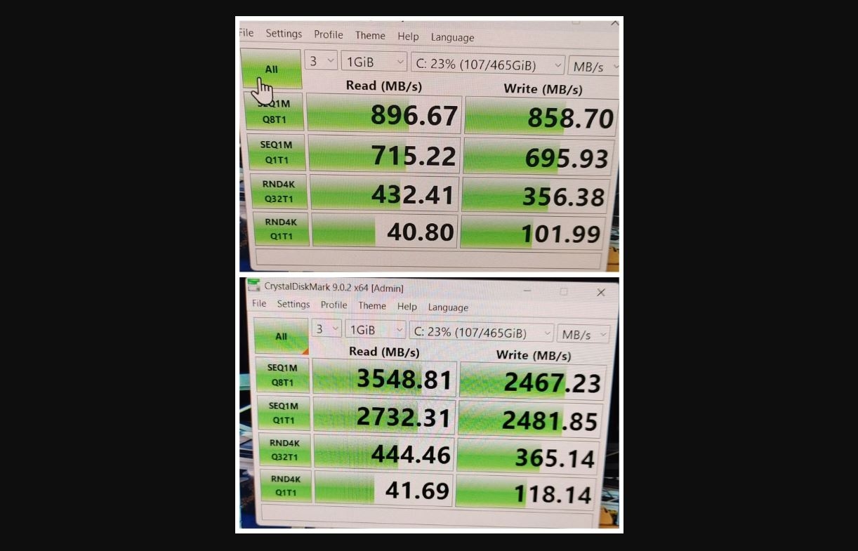 Пользователи заявили о падении производительности SSD при переходе с Windows 10 на 11