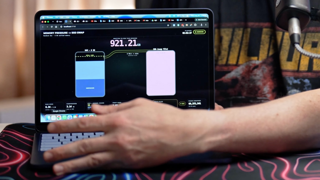 Базовая релиз MacBook Neo аномально быстро расходует источник SSD из‑за всего 8 ГБ оперативной памяти