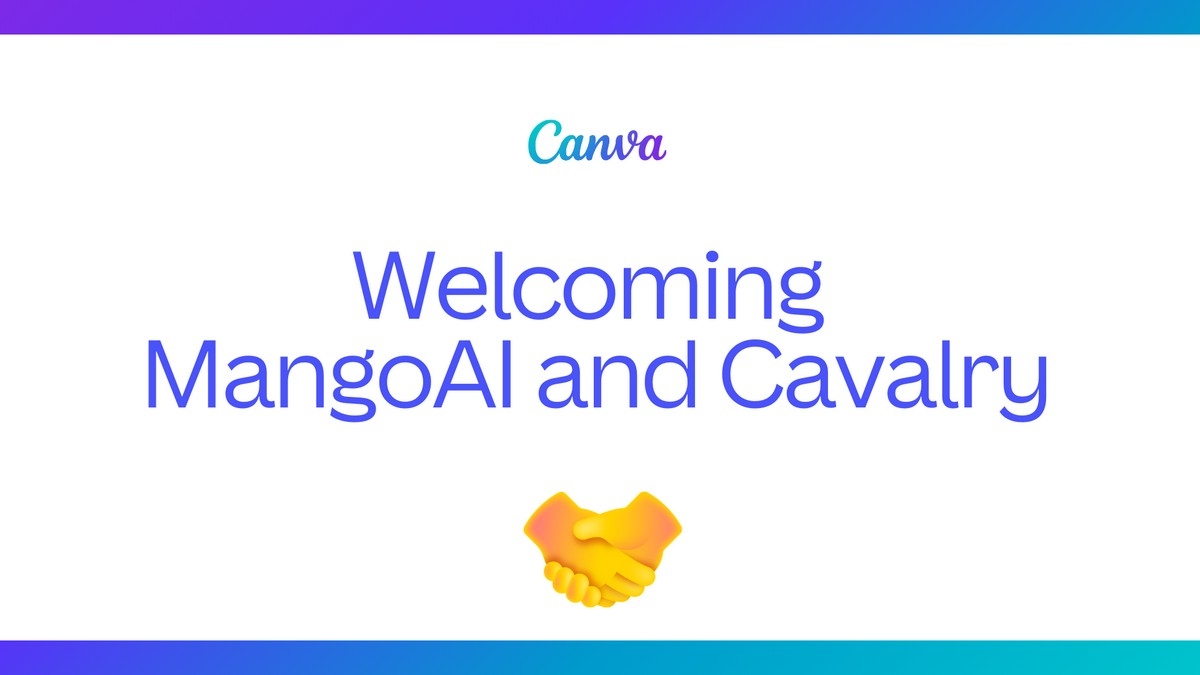 Canva объявила о приобретении стартапов Cavalry и Mango AI