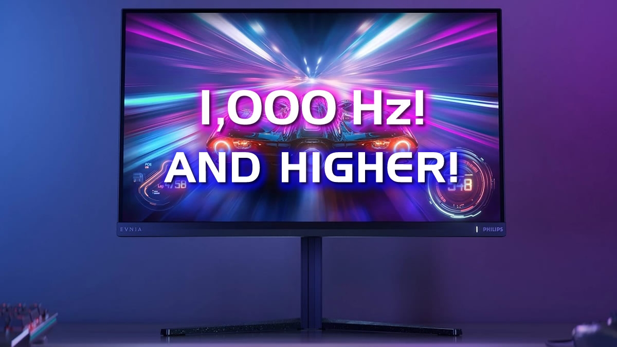 В Windows 11 добавлена сопровождение мониторов с частотой обновления выше 1000 Гц