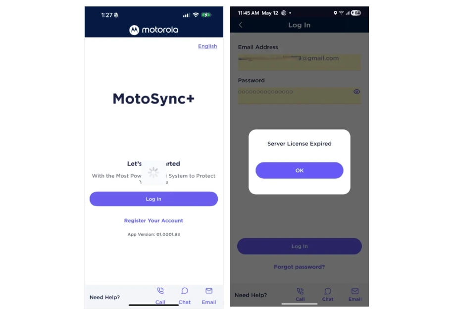 Программа MotoSync+ для WiFi-роутеров Motorola перестало функционировать