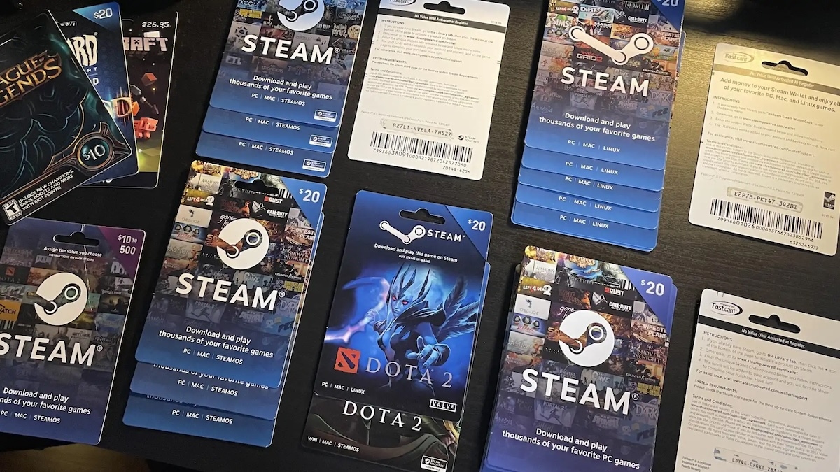 Valve перестанет продавать физические подарочные карты Steam