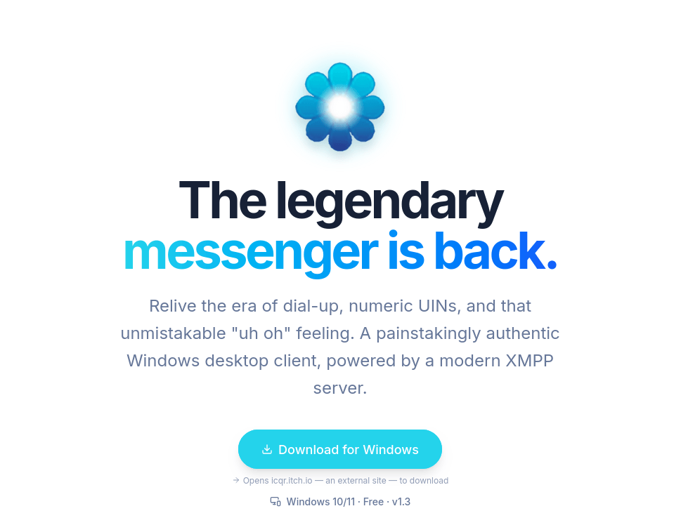 Представлен публике инициатива ICQ Reborn — сторонняя релиз оригинального мессенджера и без шифрования