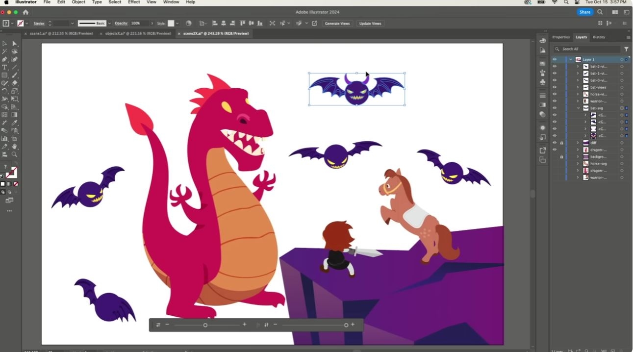 Adobe Illustrator стартовал применять ИИ для вращения 2D-векторов в 3D-пространстве