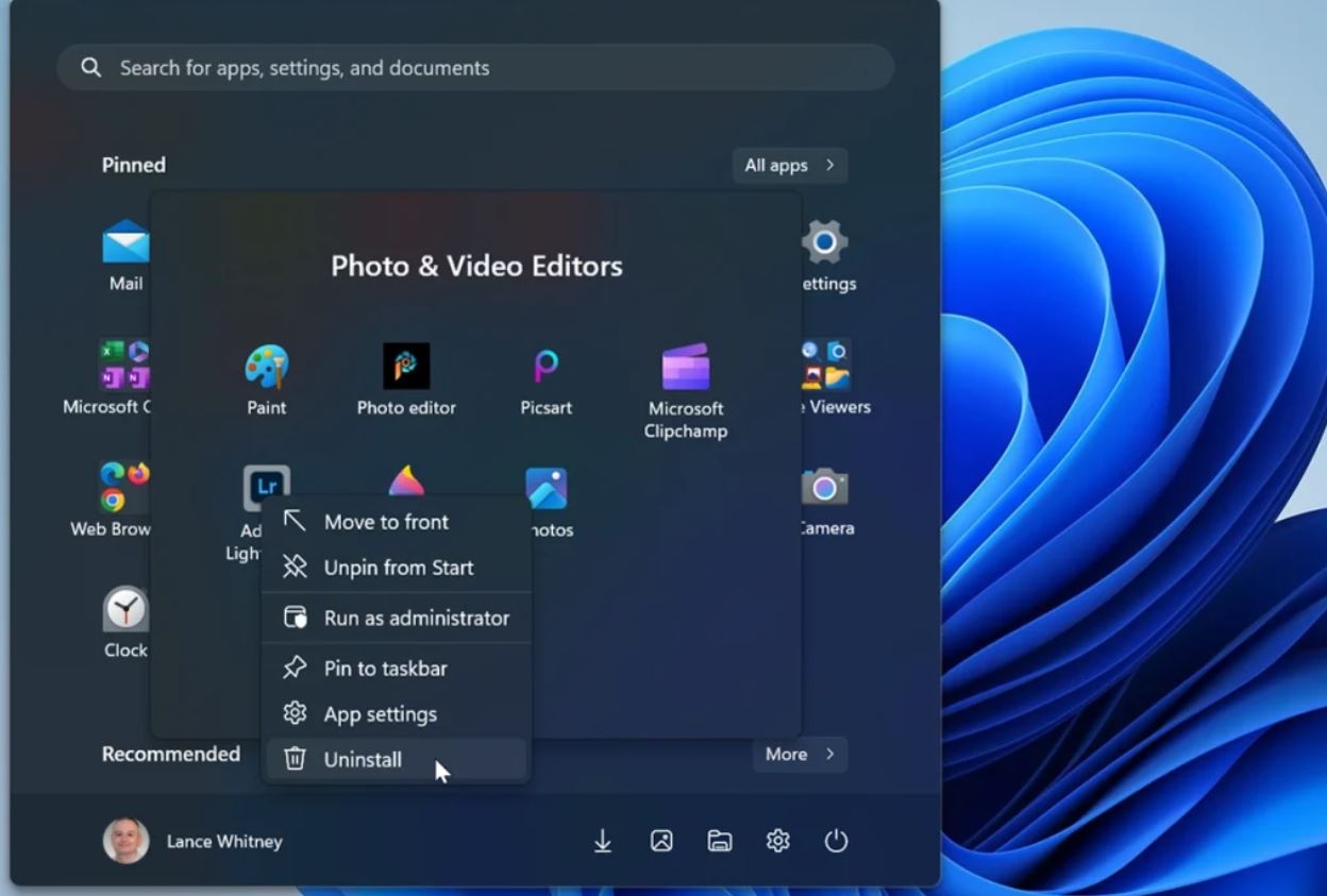 Исключение приложений Windows не всегда означает их полное исчезновение с ПК