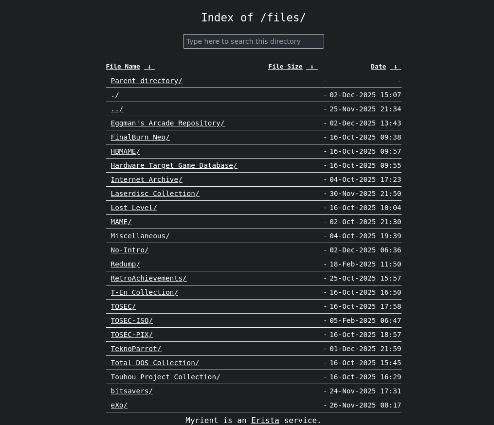Игровой архив Myrient прекратит работу 31 марта 2026 года