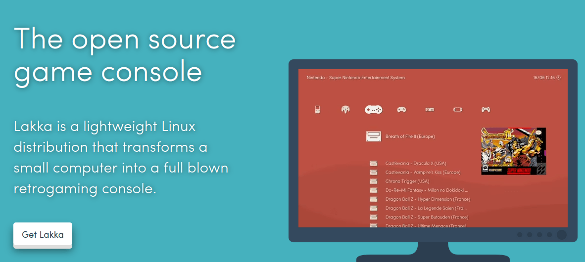 Релиз дистрибутива Lakka 6.1 для создания игровых консолей и запуска ретроигр