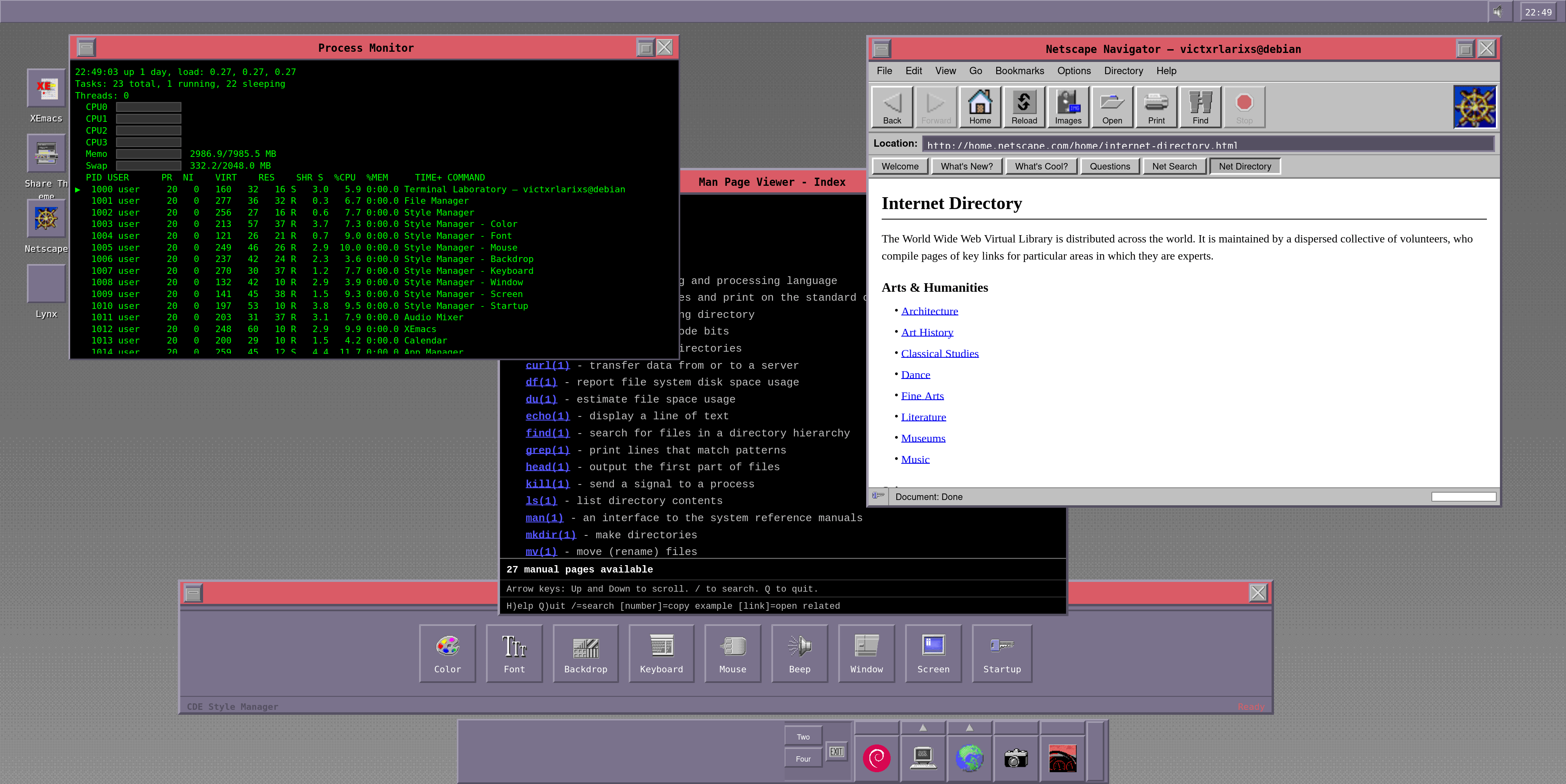 ППредставлен публике Debian Linux образца 1994 года с графическим интерфейсом, который доступен для запуска в браузере