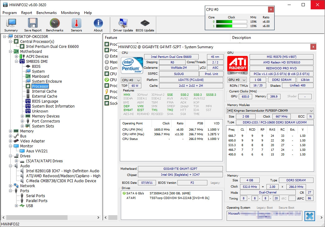 Вышло апдейт инструмента мониторинга HWiNFO 8.46
