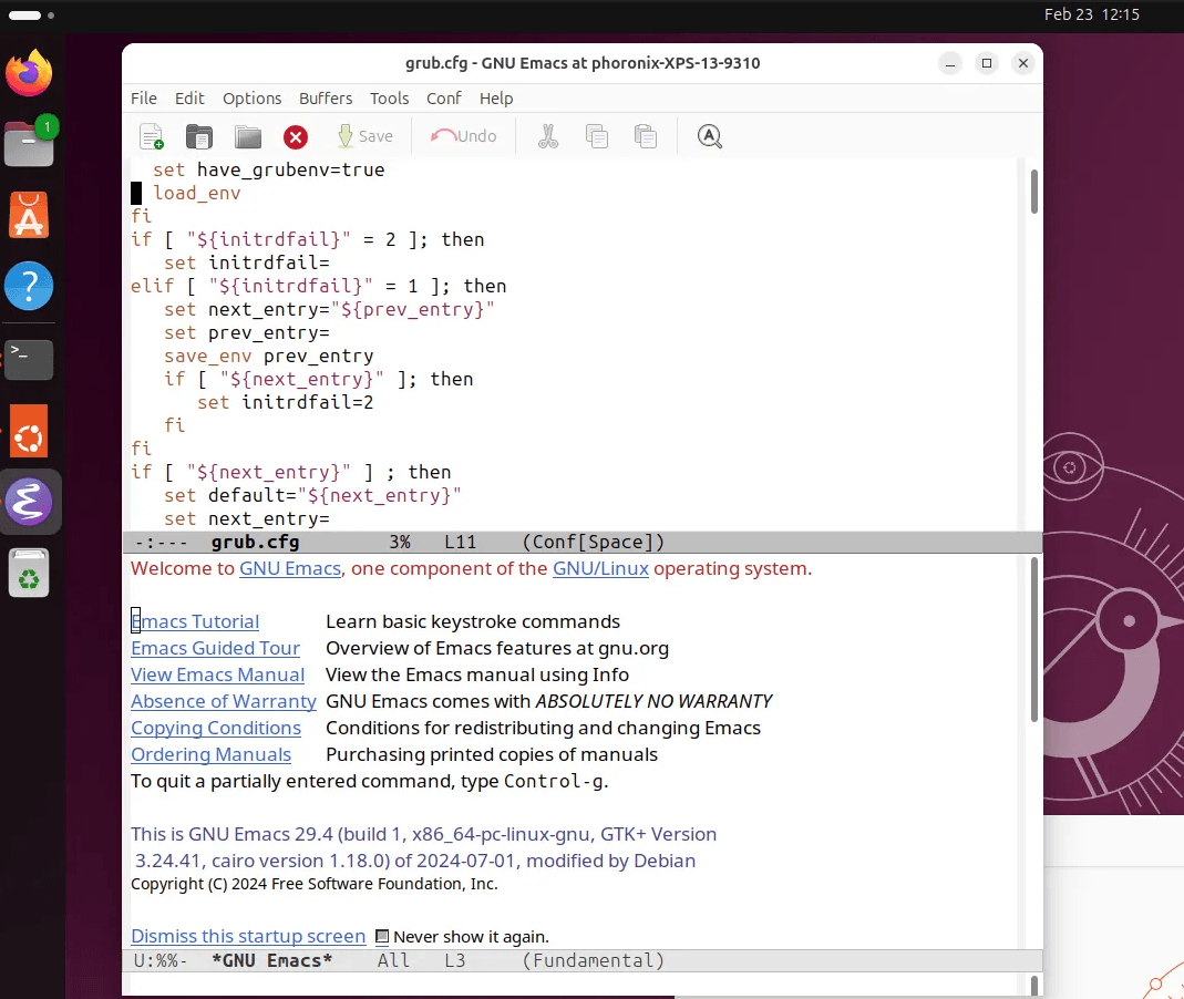 Выпуск текстового редактора GNU Emacs 31.1