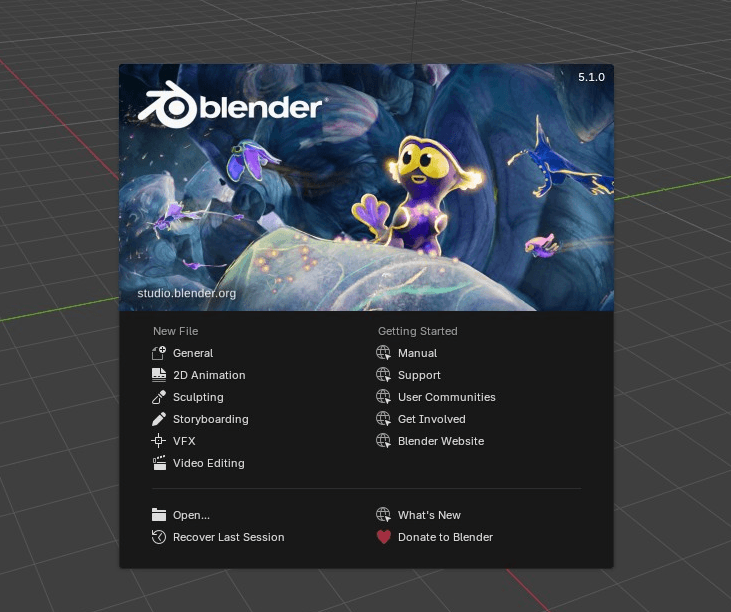 Выпуск Blender 5.1