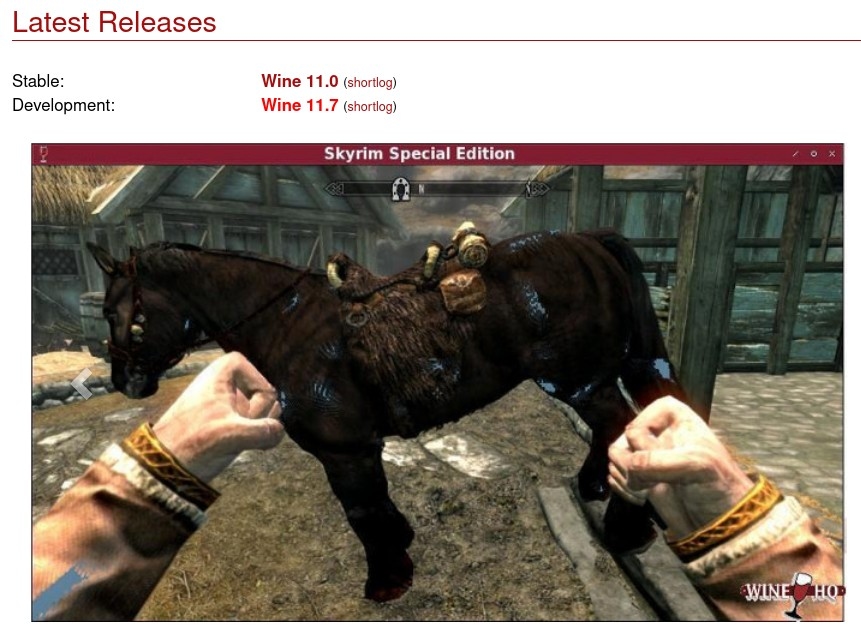 Версия обновления Wine 11.7