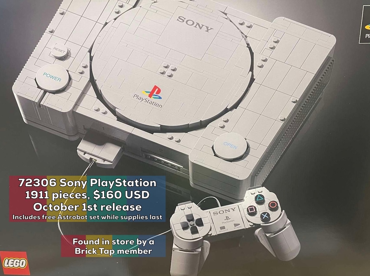 Инсайдер раскрыл детали конструктора PlayStation 1 от Lego и Sony