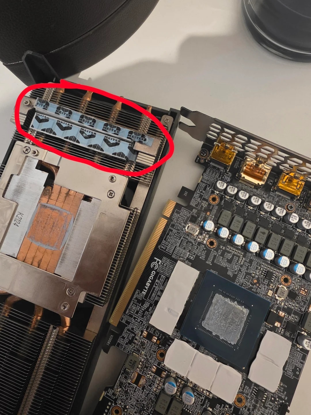 Карта GeForce RTX 3070 некоторое количество лет работала с постоянным перегревом из‑за неправильной заводской сборки