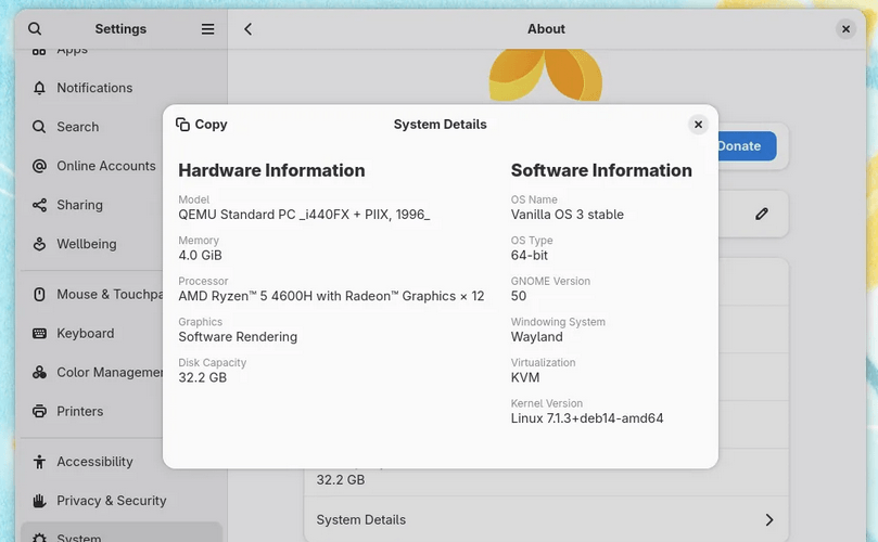 Выпуск Vanilla OS 3 Reunion на базе Debian, GNOME 50 и с поддержкой ARM64