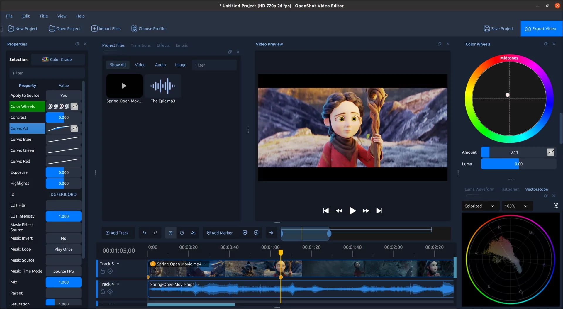 Версия кроссплатформенного видеоредактора OpenShot 4.0.0
