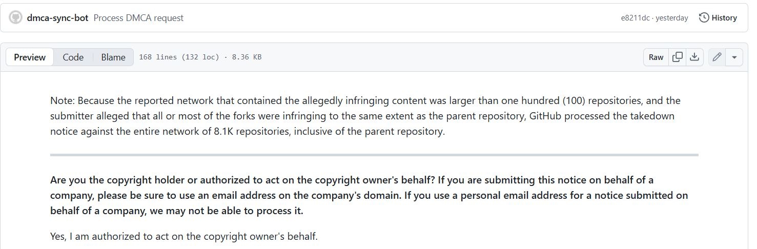 Anthropic применила DMCA для удаления репозиториев после утечки базовых инструкций Claude Code