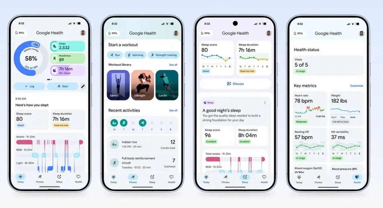 Google заменит Google Fit и программа Fitbit новым сервисом Google Health