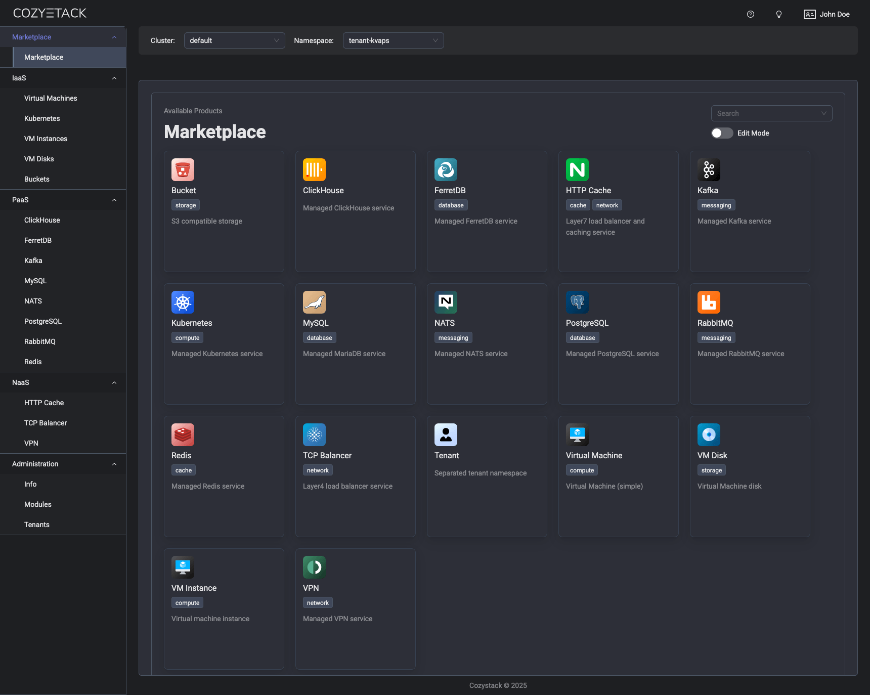 РВыпуск Cozystack 1.0 — открытой PaaS-платформы на базе Kubernetes