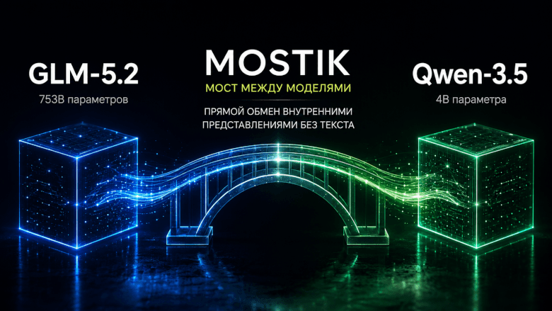 Стартап-компания Mostik связал GLM-5.2 и Qwen-3.5 без текстового обменаа