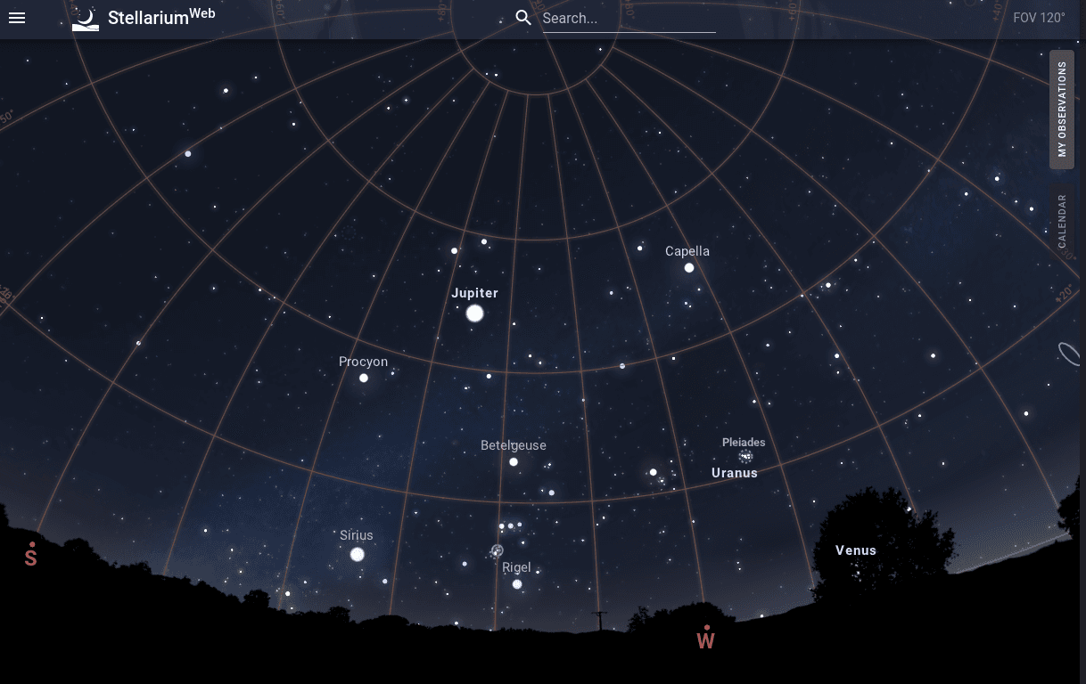 Версия обновления планетария с открытым кодом Stellarium 26.2