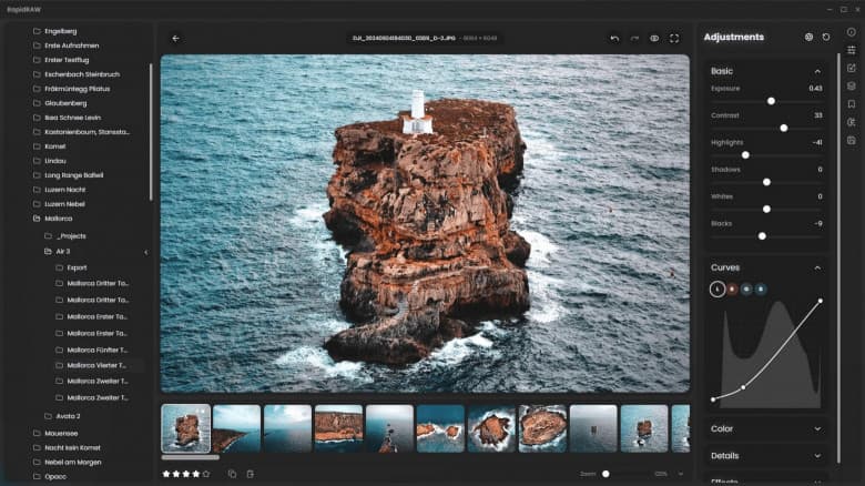 Вышло апдейт RapidRAW 1.5.8 — открытого редактора изображений RAW