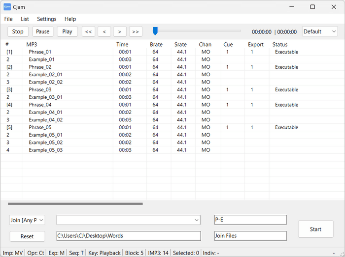 Выпуск Cjam 2.6.0.0 — легковесного Freeware редактора MP3 для ПК на ОС Windows