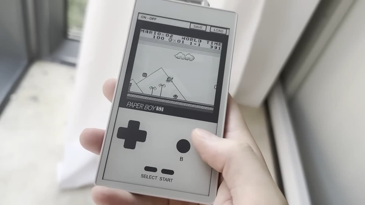 Энтузиаст разработал эмулятор Game Boy для экрана на электронных чернилах