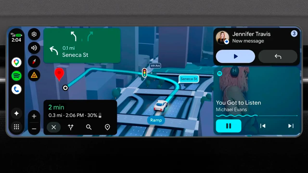 Google представила апдейт Android Auto: переработанный оболочку, мммерсивная навигация, YouTube и Gemini в авто
